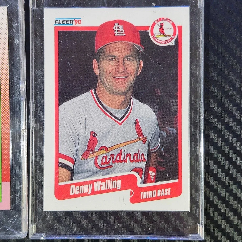 Lot of (4) Denny Walling Cards - '88 Donruss + Topps '90 Topps + Fleer